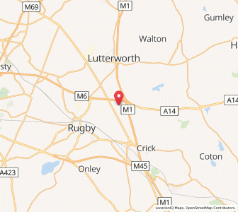 Map of Catthorpe, EnglandEngland