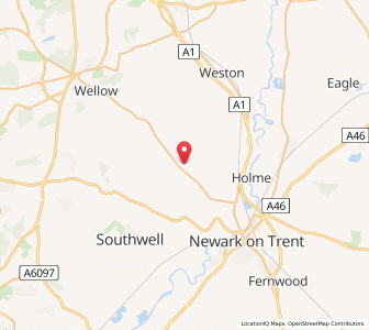 Map of Caunton, EnglandEngland