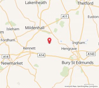 Map of Cavenham, EnglandEngland