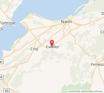 Map of Cawdor, ScotlandScotland