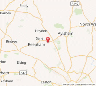 Map of Cawston, EnglandEngland