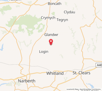 Map of Cefn-y-pant, WalesWales