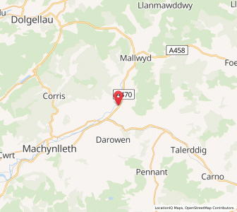 Map of Cemmaes, WalesWales