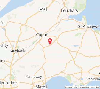 Map of Ceres, ScotlandScotland