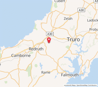 Map of Chacewater, EnglandEngland