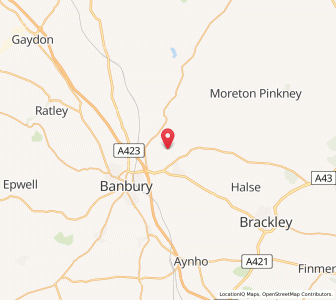 Map of Chacombe, EnglandEngland