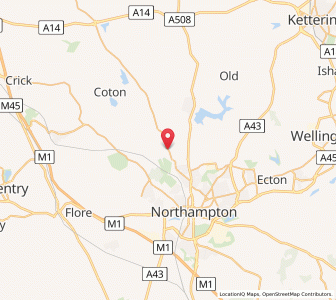 Map of Chapel Brampton, EnglandEngland