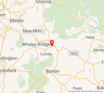 Map of Chapel en le Frith, EnglandEngland