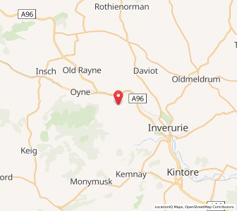 Map of Chapel of Garioch, ScotlandScotland