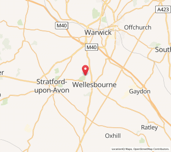 Map of Charlecote, EnglandEngland