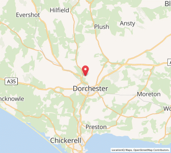 Map of Charminster, EnglandEngland