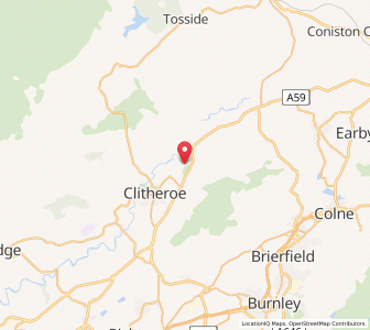 Map of Chatburn, EnglandEngland