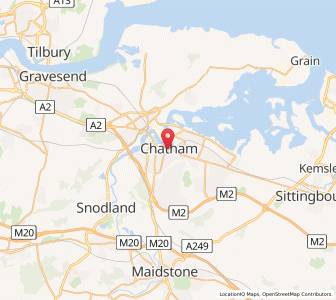 Map of Chatham, EnglandEngland