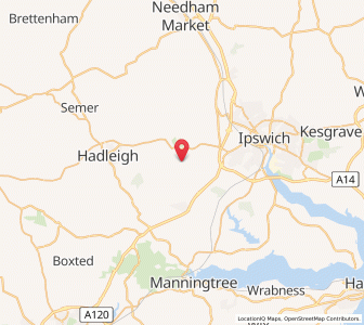 Map of Chattisham, EnglandEngland