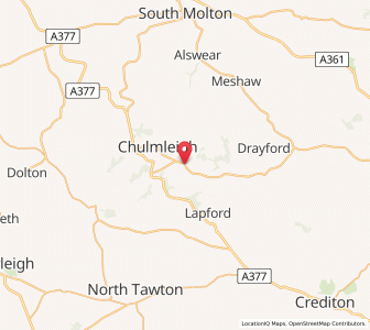 Map of Chawleigh, EnglandEngland