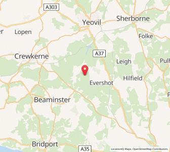 Map of Chelborough, EnglandEngland