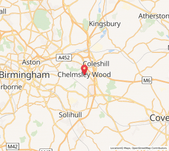 Map of Chelmsley Wood, EnglandEngland