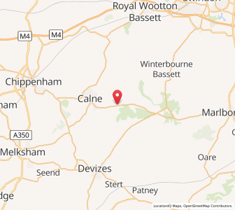 Map of Cherhill, EnglandEngland