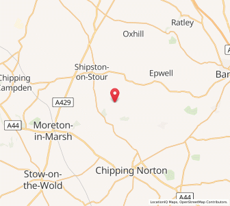 Map of Cherington, EnglandEngland