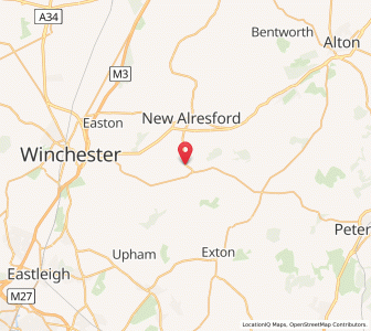 Map of Cheriton, EnglandEngland