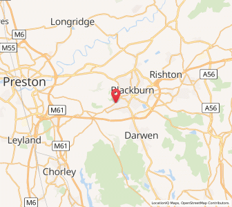 Map of Cherry Tree, EnglandEngland