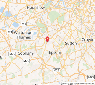 Map of Chessington, EnglandEngland