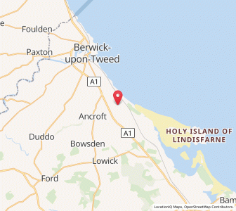 Map of Cheswick, EnglandEngland