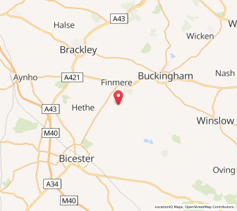 Map of Chetwode, EnglandEngland