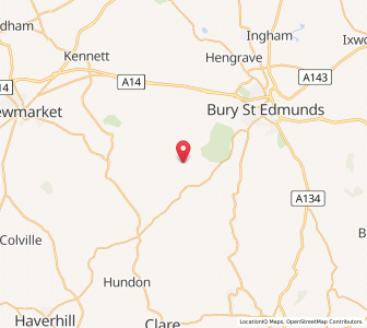 Map of Chevington, EnglandEngland