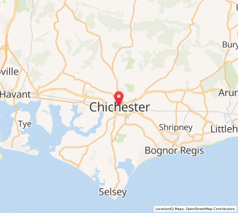 Map of Chichester, EnglandEngland