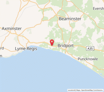 Map of Chideock, EnglandEngland