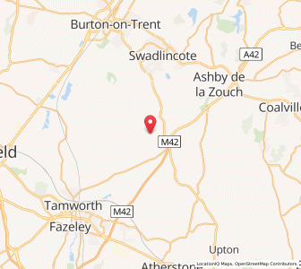 Map of Chilcote, EnglandEngland