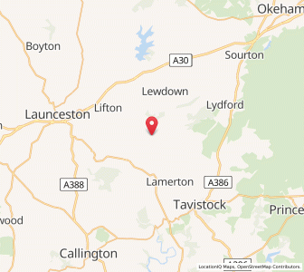 Map of Chillaton, EnglandEngland