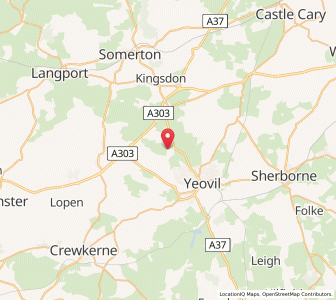 Map of Chilthorne Domer, EnglandEngland