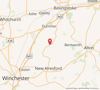 Map of Chilton Candover, EnglandEngland