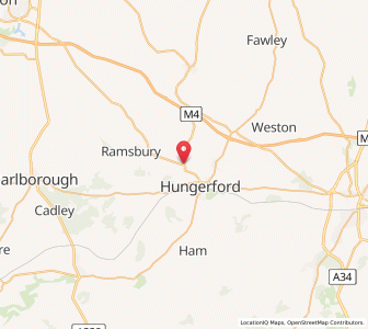 Map of Chilton Foliat, EnglandEngland