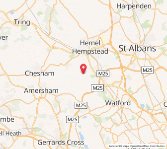 Map of Chipperfield, EnglandEngland