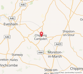 Map of Chipping Campden, EnglandEngland