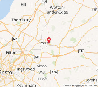 Map of Chipping Sodbury, EnglandEngland