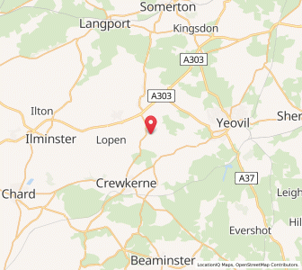 Map of Chiselborough, EnglandEngland