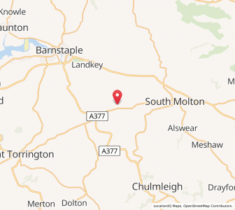 Map of Chittlehampton, EnglandEngland