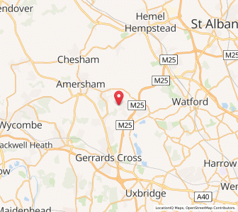 Map of Chorleywood West, EnglandEngland
