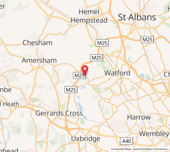 Map of Chorleywood, EnglandEngland