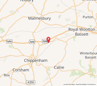 Map of Christian Malford, EnglandEngland