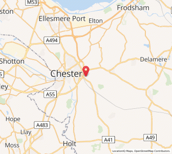 Map of Christleton, EnglandEngland