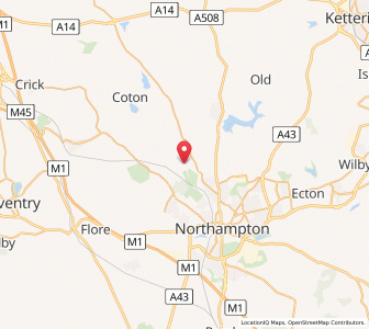Map of Church Brampton, EnglandEngland
