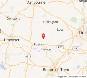 Map of Church Broughton, EnglandEngland