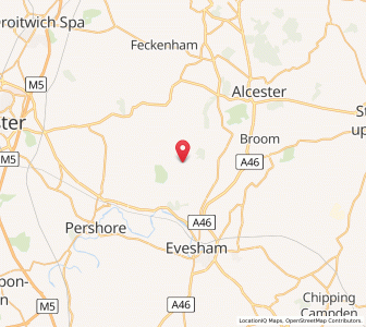 Map of Church Lench, EnglandEngland
