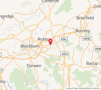 Map of Church, EnglandEngland