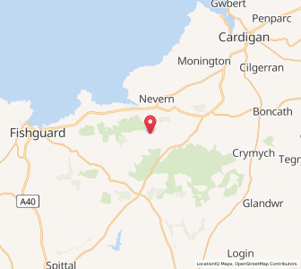 Map of Cilgwm, WalesWales